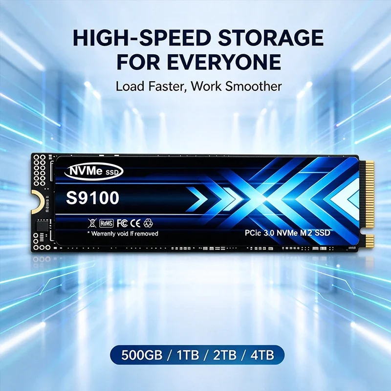 2026 New S9100 M.2 NVMe SSD PCIe3.0 High Performance SSD Internal Drive 500GB 2TB 4TB Storage Upgrade For Desktop Laptop