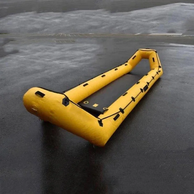 Water Rescue Equipment 4.5M Pvc Inflatable Fishing Rowing Boat Ice Rescue Boat