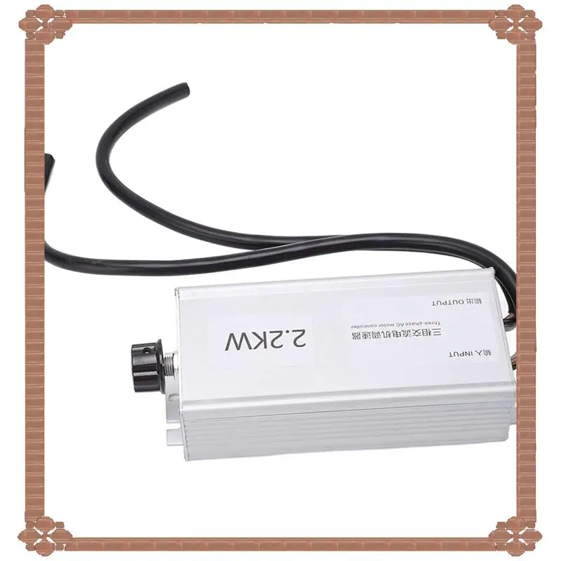 24-Hour Delivery 2X Motor Speed Controller, 2.2KW 3 Phase Aluminum Alloy 380V Variable Electronic Speed Regulator