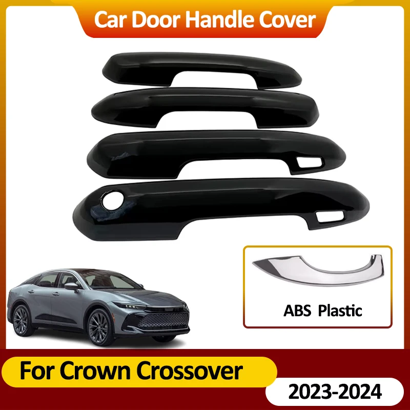 For Toyota Crown Crossover S235 2023~2024 Door Handle Covers Stickers Auto Exterior Scratch Resistant Car Decorate Accessories