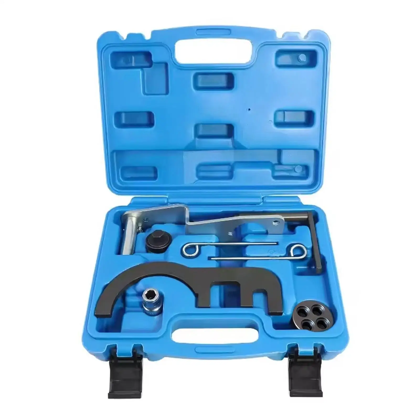 

For N57 Chain Engine Timing Set 9 Pieces Ergonomic Comfortable Grip Engine Camshaft Timing Locking Tool Kit For Vehicles Trailer