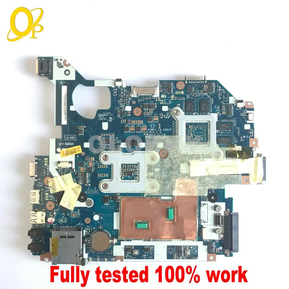 P5WE0 LA-6901P Mainboard for Acer Aspire 5750 5750G 5755G Laptop Mainboard with GT520M GT540M GT610M GT630M GPU DDR3 Fully test