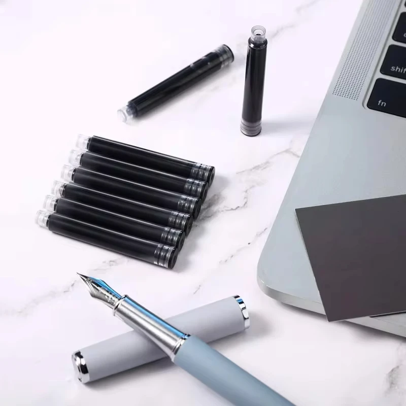50/100pcs Fountain Pen Ink Cartridges Black Blue Red Set 3.4mm Refill High Quality Ink Cartridges for Smooth Writing Experience