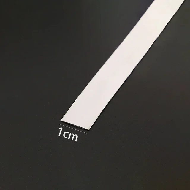 20 meter roestvrijstalen muurstickerstrip platte zelfklevende woonkamer decoratie spiegels voor thuis muurrandstrip