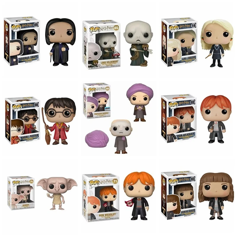 Funko POP HERMIONE MADAME MAXIME RITA SKEETER MALFOY Nearly Headless Nick RON VOLDEMORT MRS. NORRIS Pvc Action Toy Figures