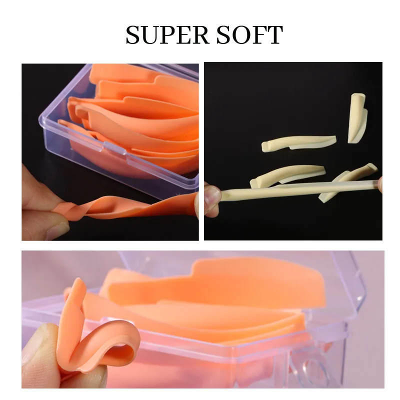 RISI Mới Dẻo Silicone Uốn Cong Miếng Lót Y Lông Mi Bàn Chải Sạch Lược Mắt Mi Nối Dài Uốn Dụng Cụ Bấm Lông Mi Nâng Bộ Phụ Kiện