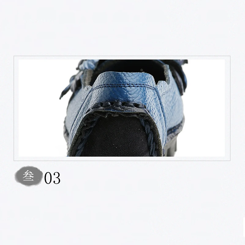 المرأة المتسكعون المضادة للانزلاق الأخفاف الحمراء السيدات أحذية قيادة مقاومة للماء أمي أحذية عالية الجودة الجلد الحقيقي أحذية الباليه الشقق #6