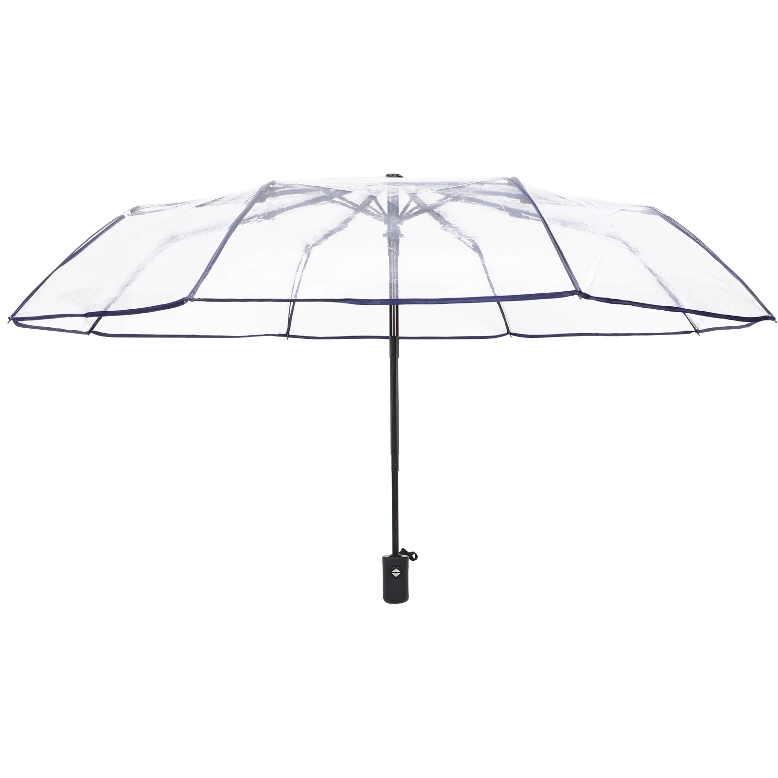 

1pc Premium Waterproof Automatic Folding Travel Umbrella For Outdoor Rainy Sunny Days Clear Tripod Umbrella For Families