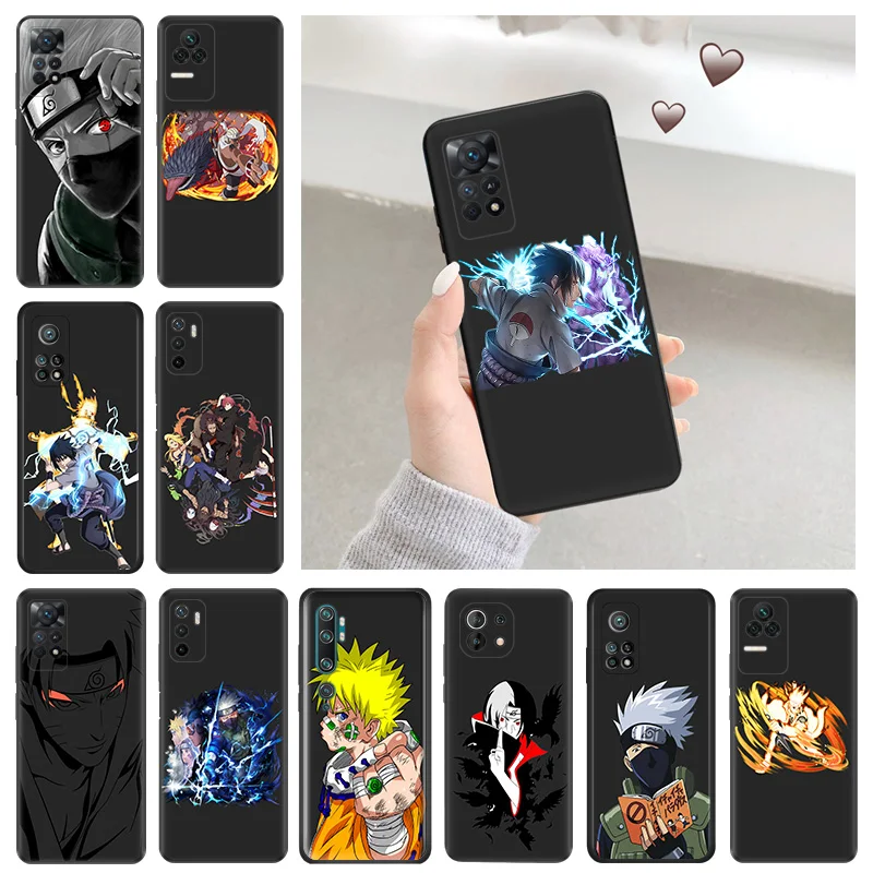 Silicone Soft Phone Case for Redmi Note 11 Pro 10 11S 10S 10A 10C Anime N-Narutos Uchihas Itachis Xiaomi 11 Lite 11T 10T Cover