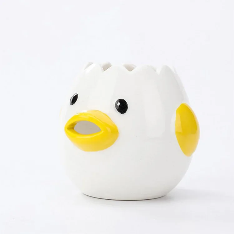 

Cute Chick Ceramic Egg White Separator Creative Yolk Separator Egg Protein Separator Baking Tool