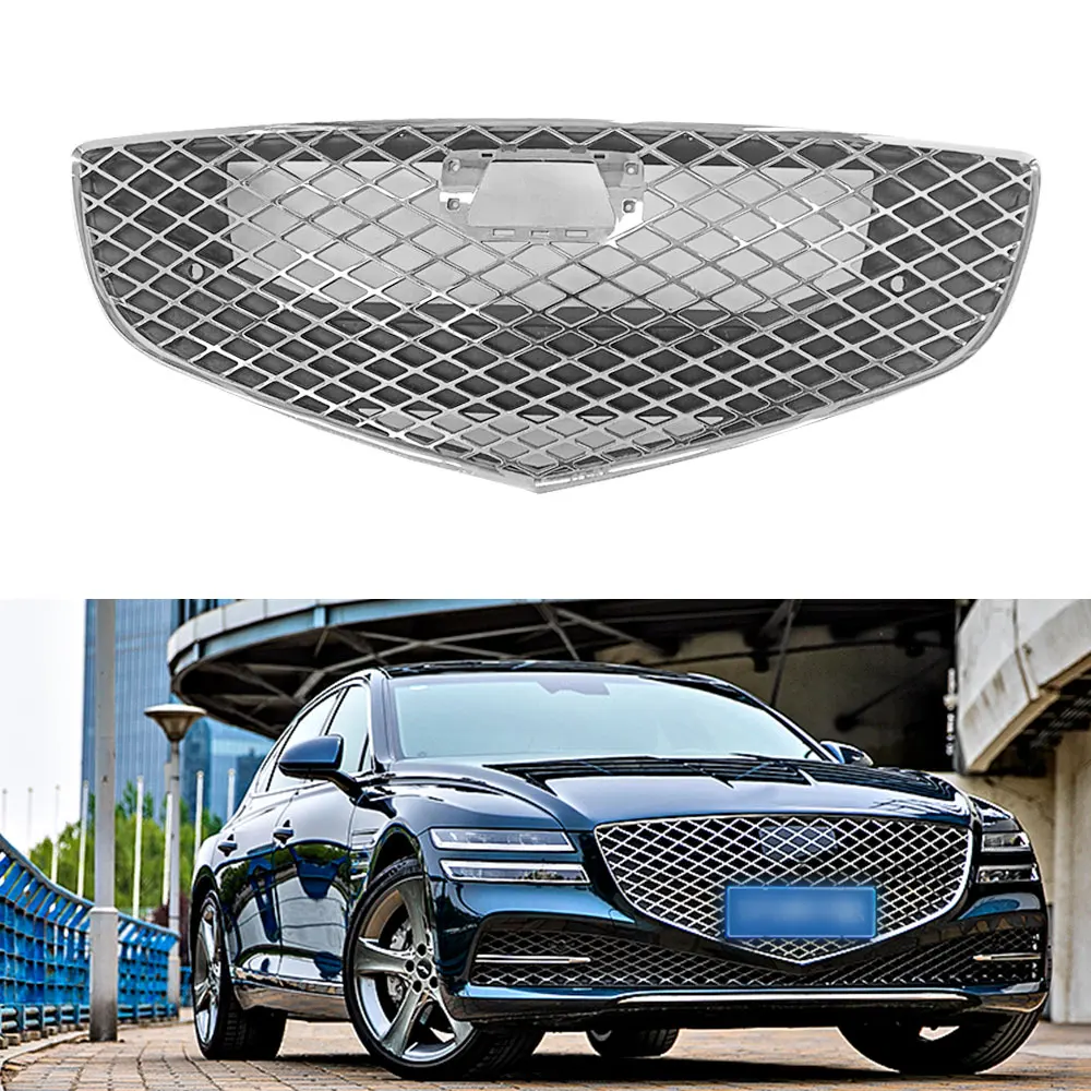 

Fits For Genesis G80 2021-2023 2024 Front Grille Mesh Bumper Grill Replacement