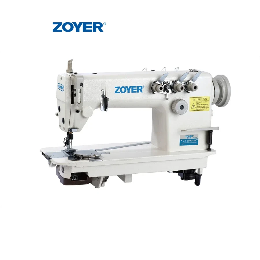 ZY3800-3 High Speed Industrial Three Needle Belt Drive Chain Stitch Sewing Machine for T-shirt