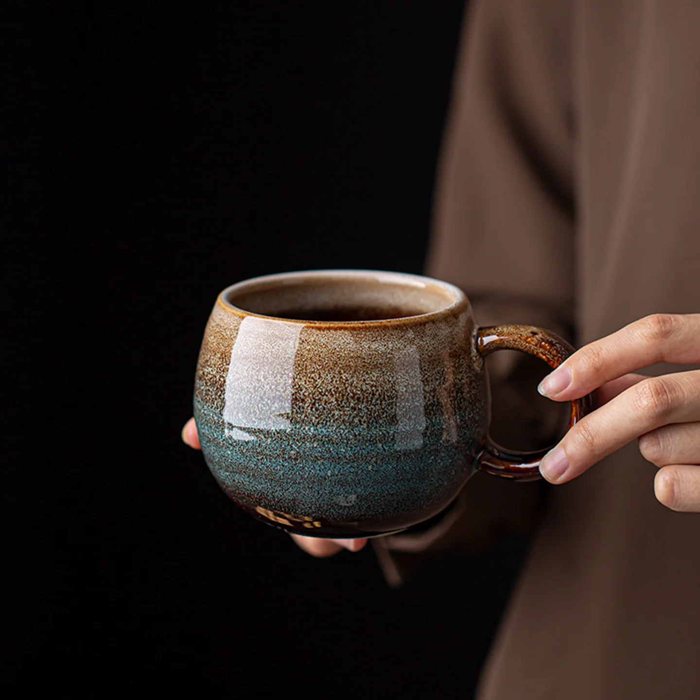 Vintage Kiln Fired Ceramic Mug High Value Restaurant And Homestay Water Creative Household Coffee Cup Breakfast Cup
