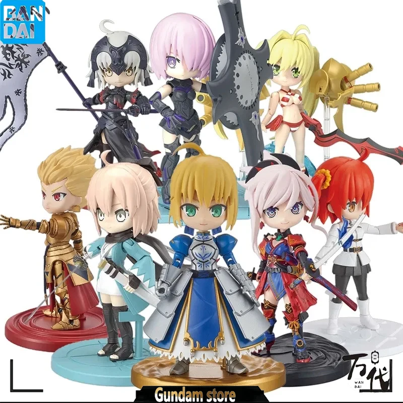 BANDAI GENUINE ANIME NERO JEANNE MASH KYRIELIGHT MIYAMOTO MUSASHI FUJIMARU RITSUKA OKITA SOUJI SABER ASSEMBLY ACTION TOY FIGURE