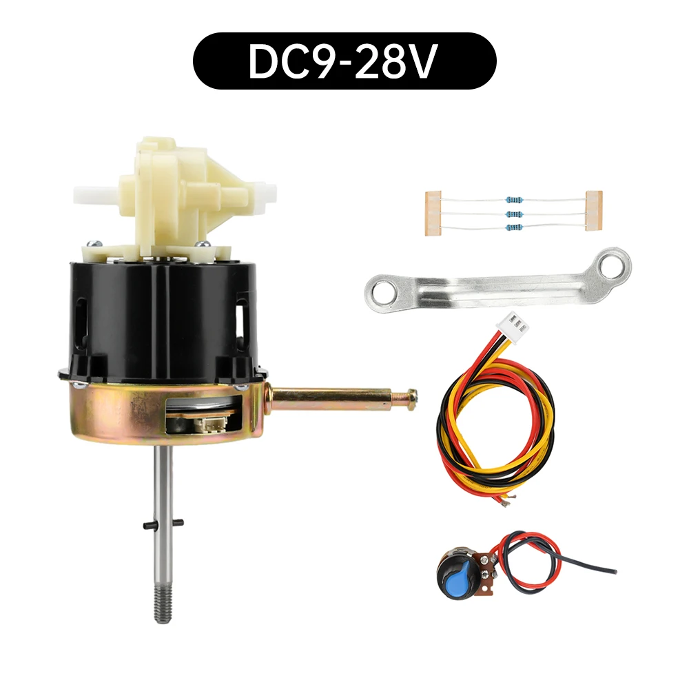 DC9-28V Bürstenloser Motor 28W 1450 U/min Schwenkkopf-Lüftermotor Geräuscharm Doppellager Tischventilator Wandmontierter Lüftermotor – Detail 16