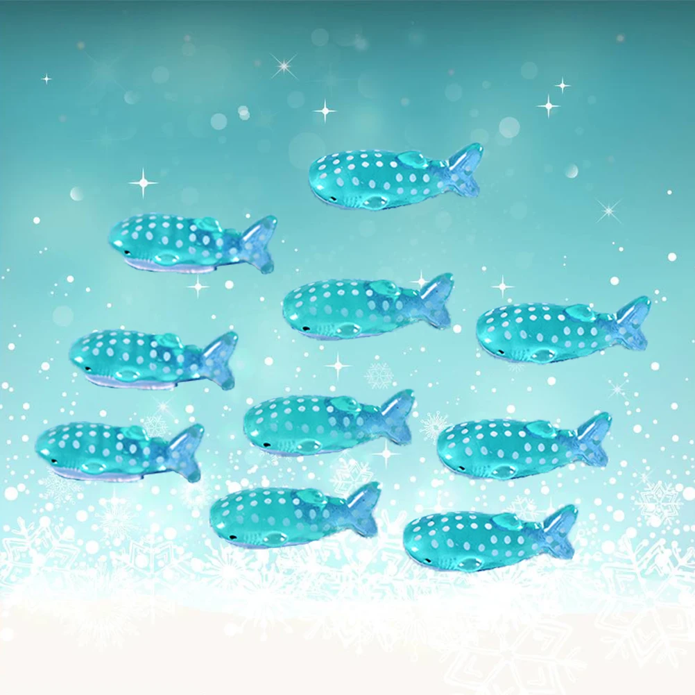 

10pcs Resin Figurines Mediterranean Style Shark Craft Desktop Ornament For Home Garden Decor Resin Landscape Decor