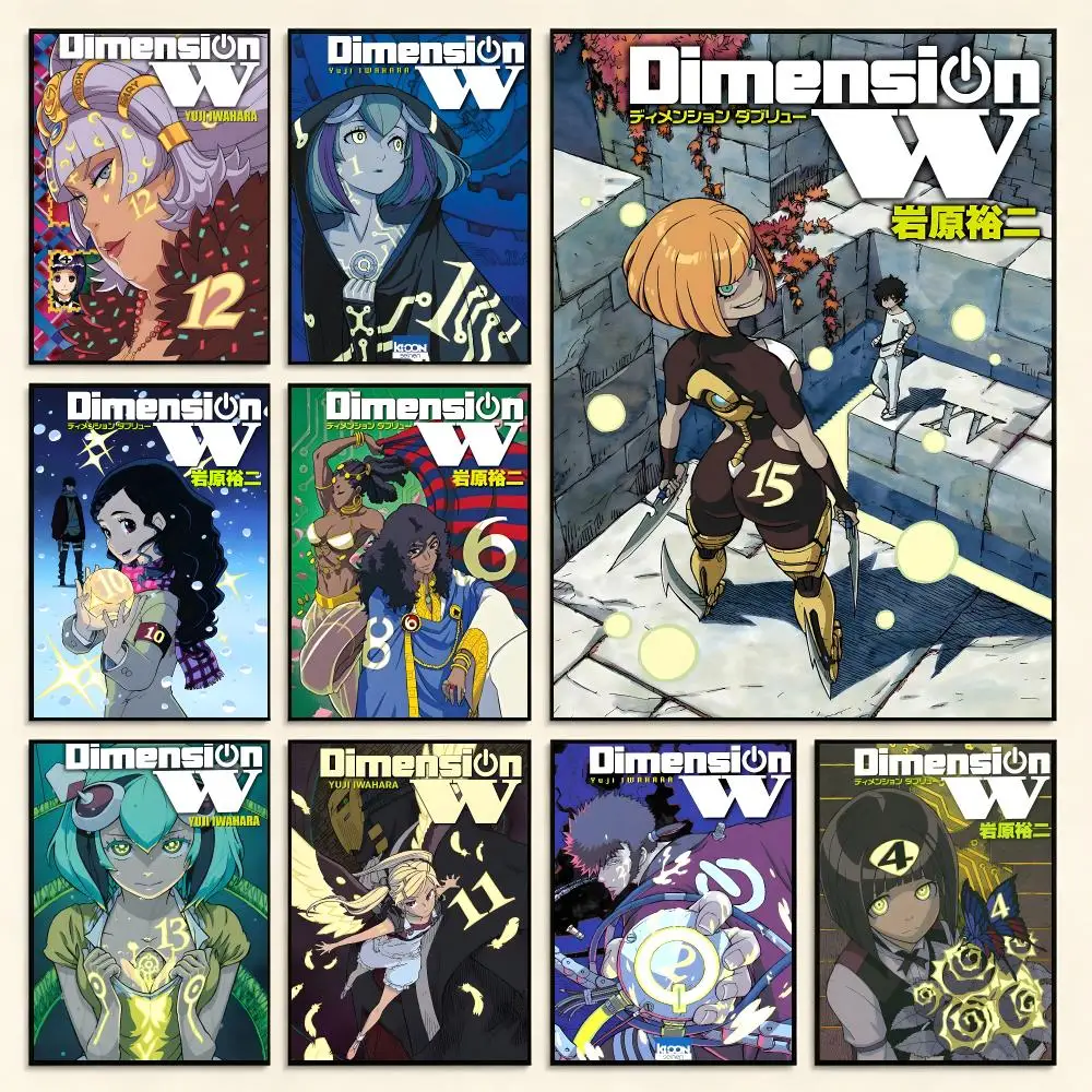 Sci-Fi Anime Dimension W Poster Digital Solvent Print Waterproof PP Fade-Resistant Wall Art Room Decor Gift
