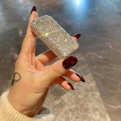 Bling Rhinestones Travel Bottle Pill Organizer 3 Compartment Cute Daily Medicine Container Portable Travel Pill Box Bling Case