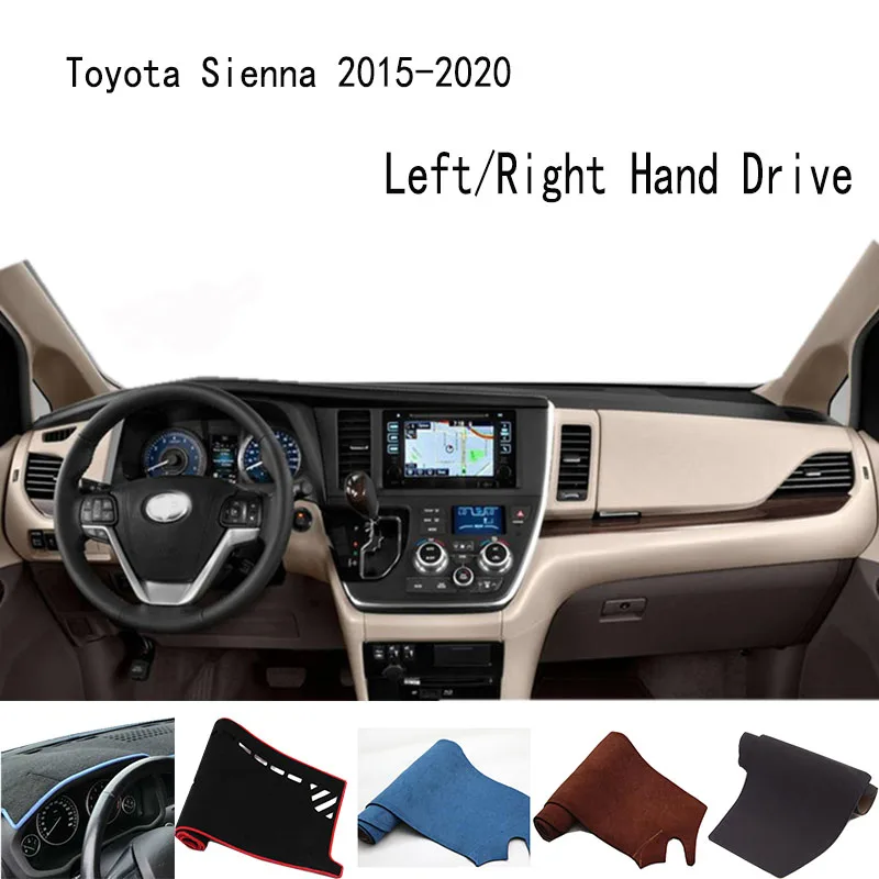 

For Toyota Sienna 2015-2020 Accessories Dashboard Cover Instrument Panel Dash Mat Dashmat Protective Pad