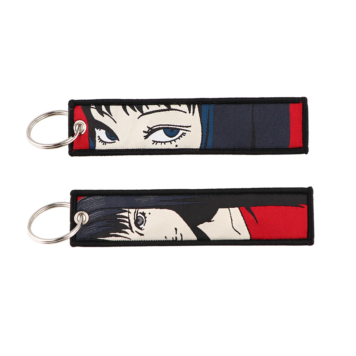 Anime bestickter Schlüssel JET Tag Schlüsselanhänger Cartoon Schlüsselanhänger Auto Motorräder Schlüssel Schlüsselanhänger Halter Schmuck Geschenke Anhänger Zubehör