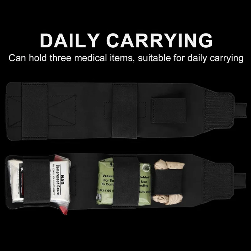 Small Trauma Pouch  Compact Empty EDC First Aid Storage Bag Portable Stop Bleeding Gear Organizer for Supplies & Surviva view 5