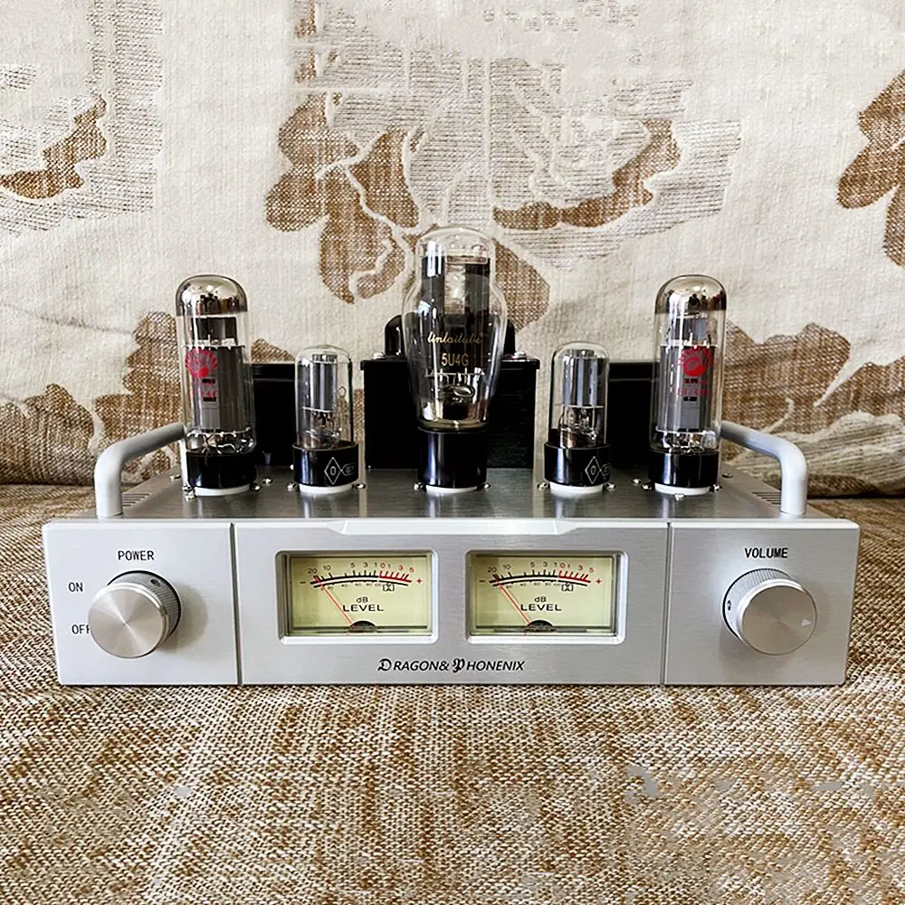 VU Meter Sparta X1 Vacuum Tube Power Amplifier 6H8C EL34 5U4C Sparta Luxury HiFi Electronic Tube Power Amplifier DIY Kit