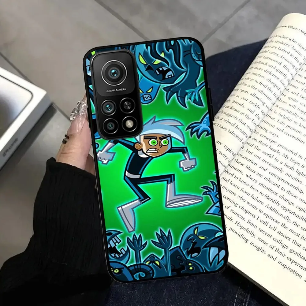 Danny Phantom Cartoon  Phone Case  For Samsungs S24 23 22 21 Note 20 10 9 8 Ultra Plus FE Lite Black Silicone Soft Case