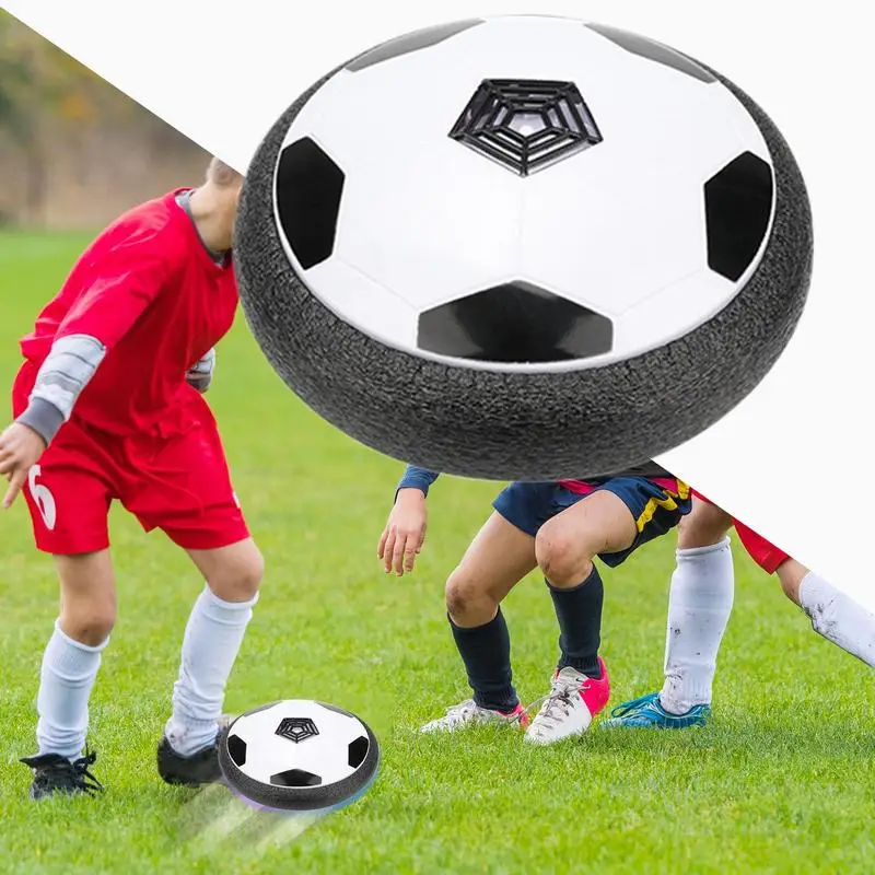 Floating Soccer Ball Disk Air Power Indoor Hover Football Indoor Outdoor Foam Bumper Rechargeable Attractive Light Fun Air Power