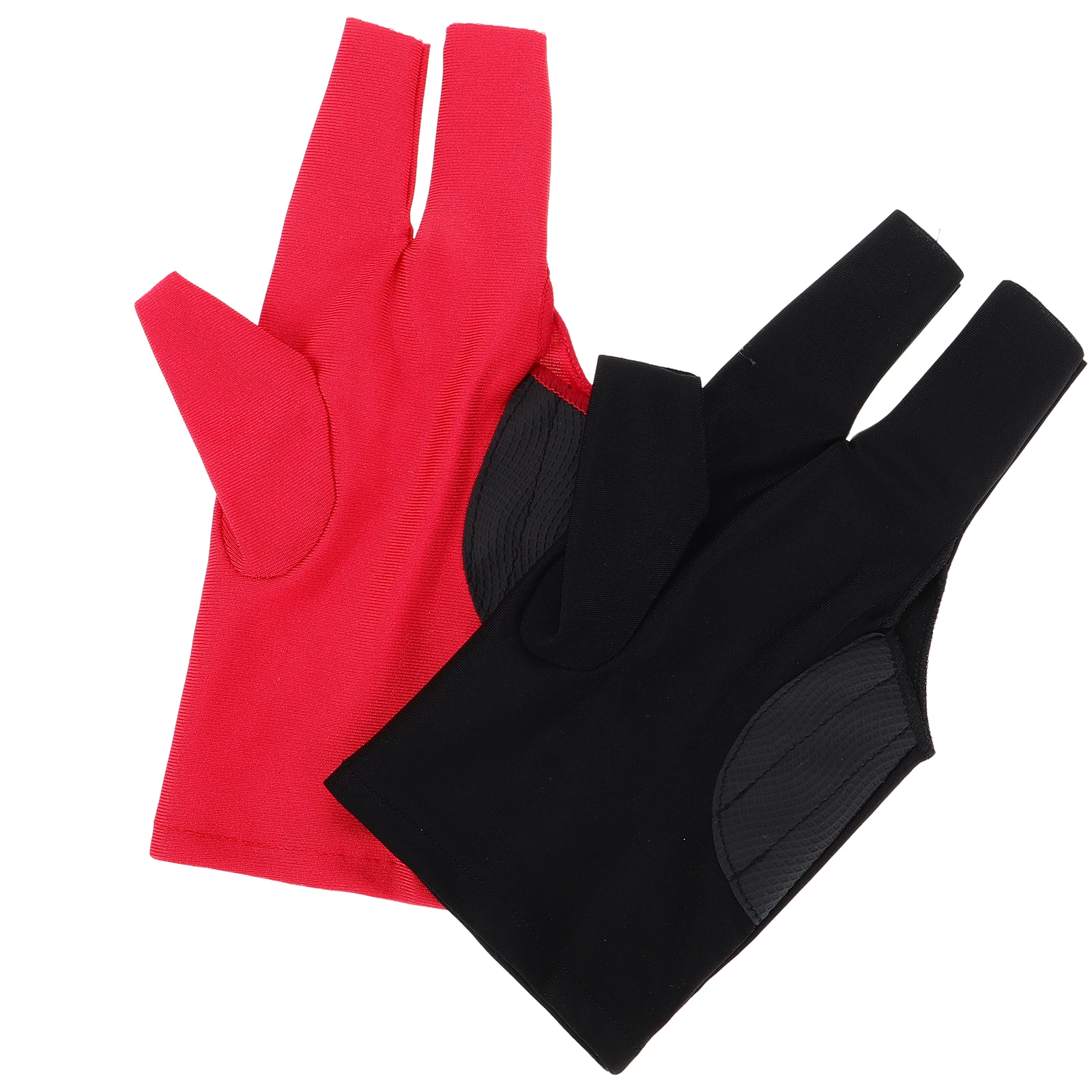 

2 Pcs Gloves Pool Billiard Profession Billiards Accessories Fingerless Bowling Left Hand for Men Women