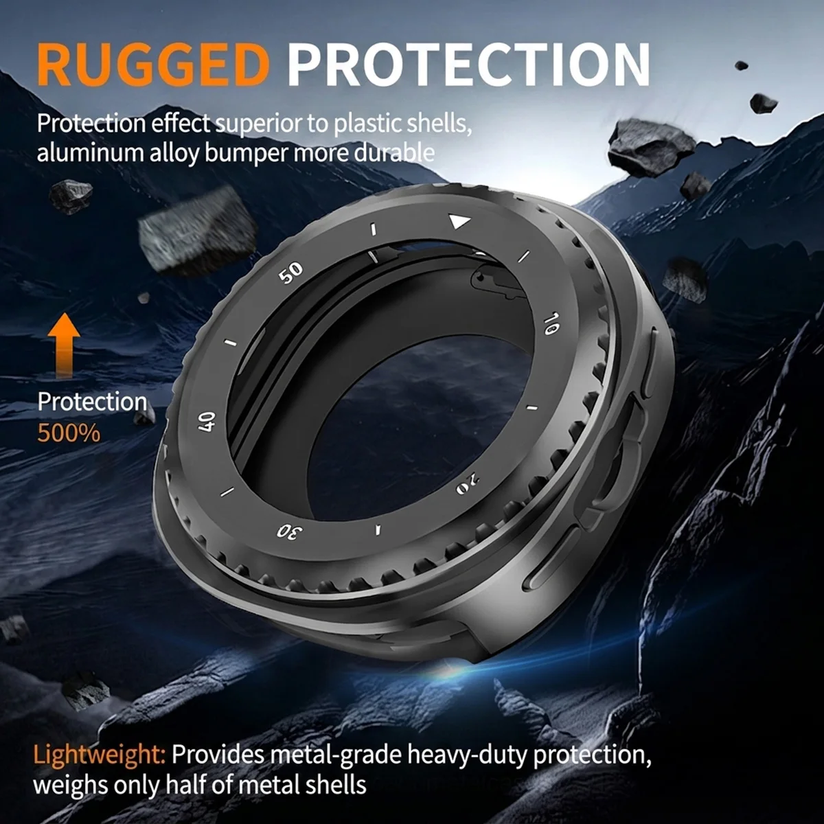 2026 Aluminium Alloy+PC Case for Samsung Galaxy Watch 8 classic 46mm Rugged Shockproof with Back Cover Watch 8 Bumper Frame