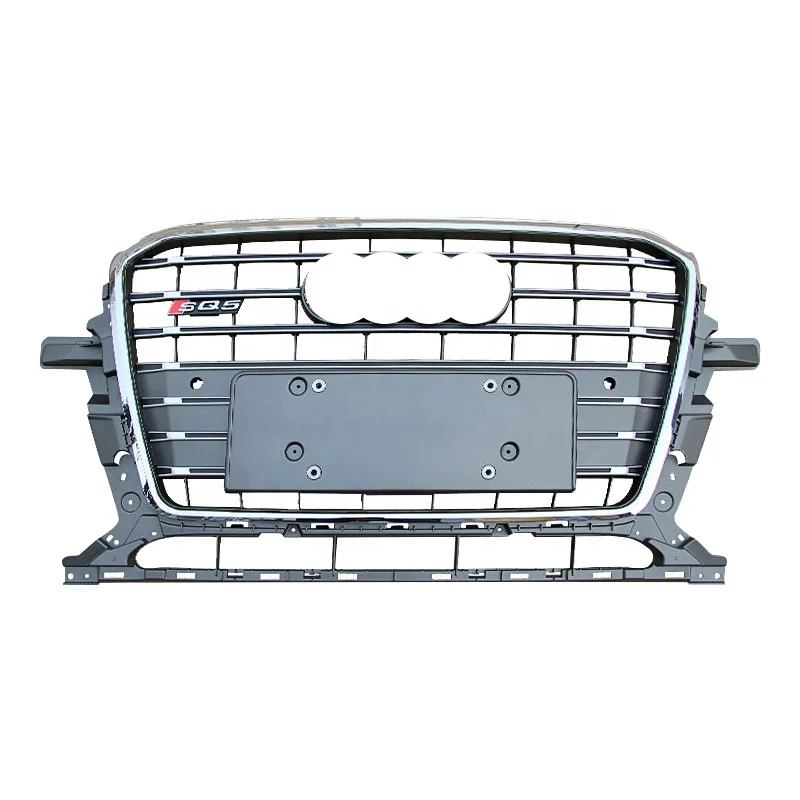 Q5 modification grille change to RSQ5 SQ5 style front bumper grill for Audi Q5 center grills 2012 2013 2014 2015 2016 2017 2018