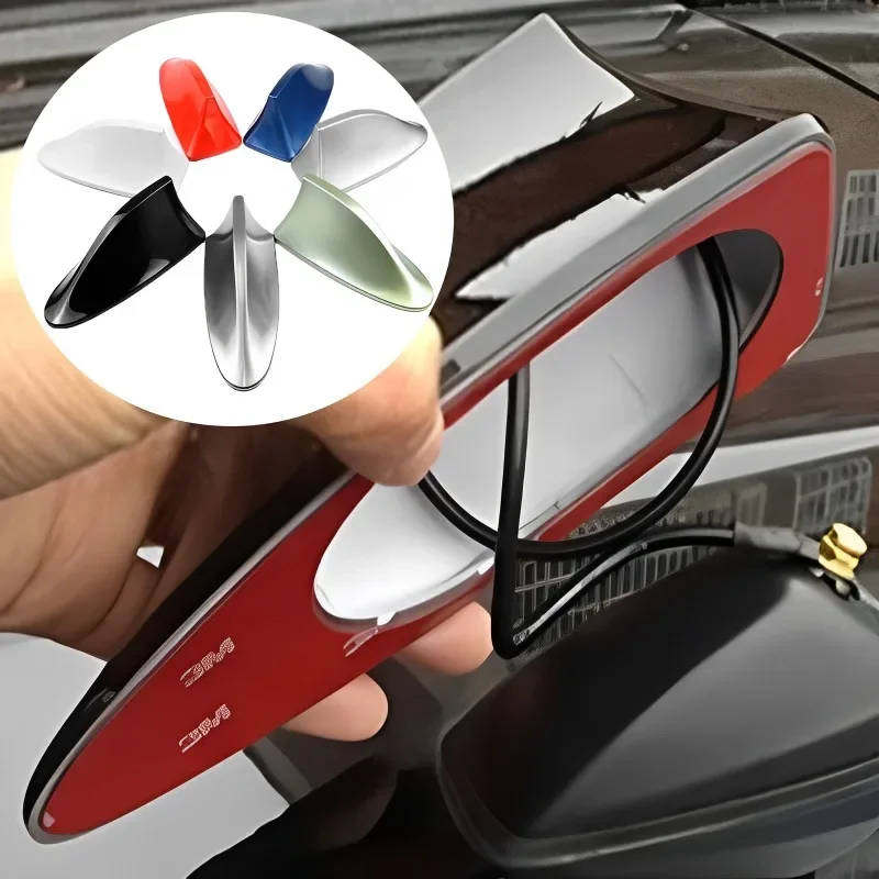 Car Radio Shark Fin Car Shark Antenna Radio FM Signal Design for All Automobiles Aerials Auto Exterior Styling Replacement Parts view 4