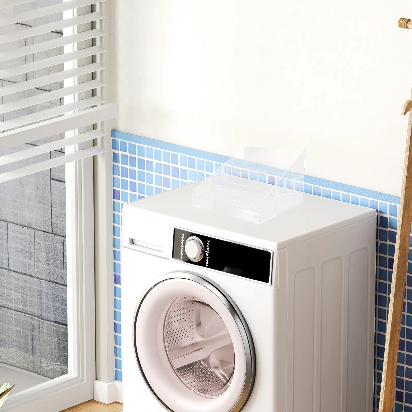 

Clear Acrylic Dryer Ball Box Transparent Space Saving Laundry Room Organizer for Quick Access Easy Clean Clutter Free Storage
