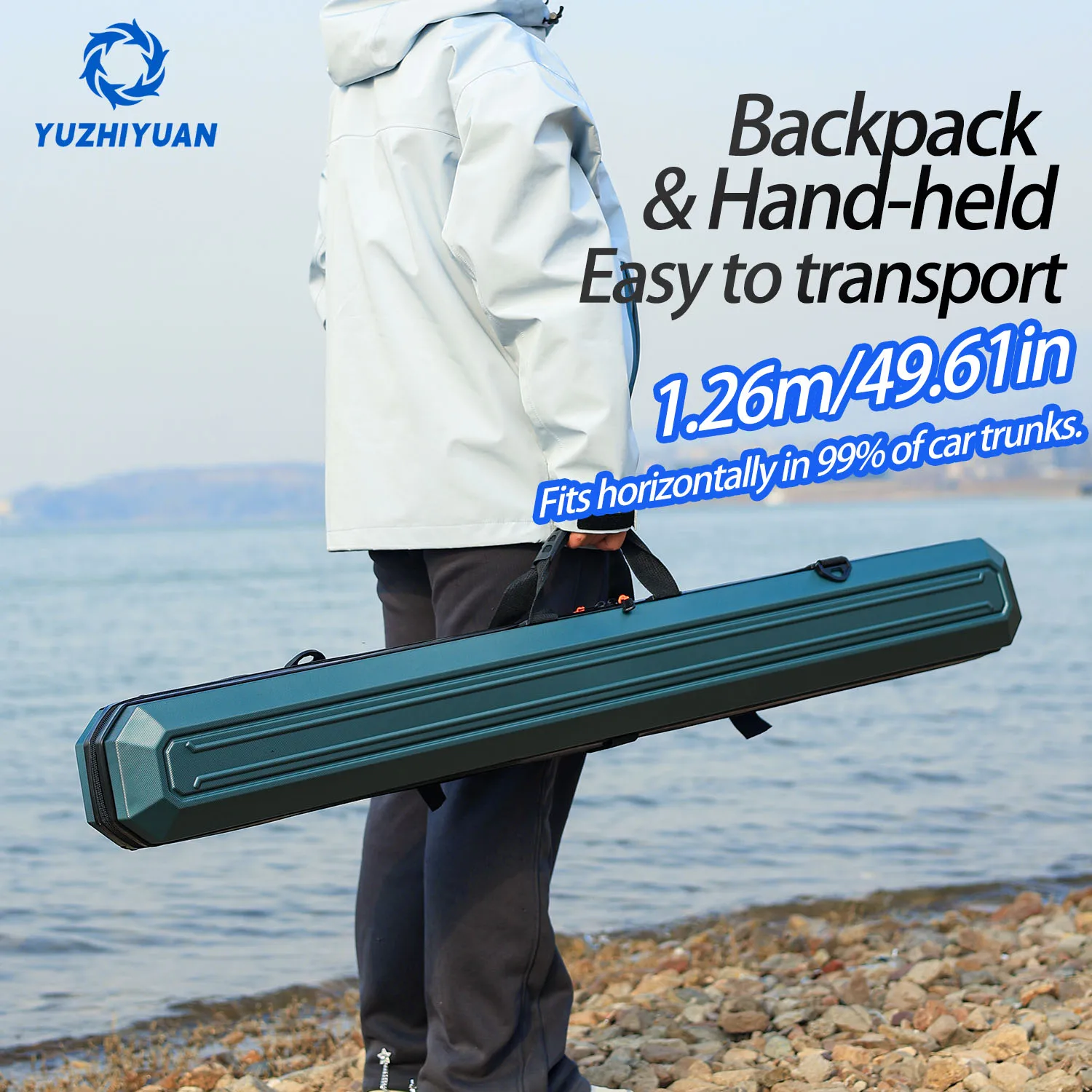 

Сумка для удочки, чехол для удочки нахлыстом, большая вместимость, прочный и устойчивый к давлению, легко чистится, для хранения рыболовных снастей