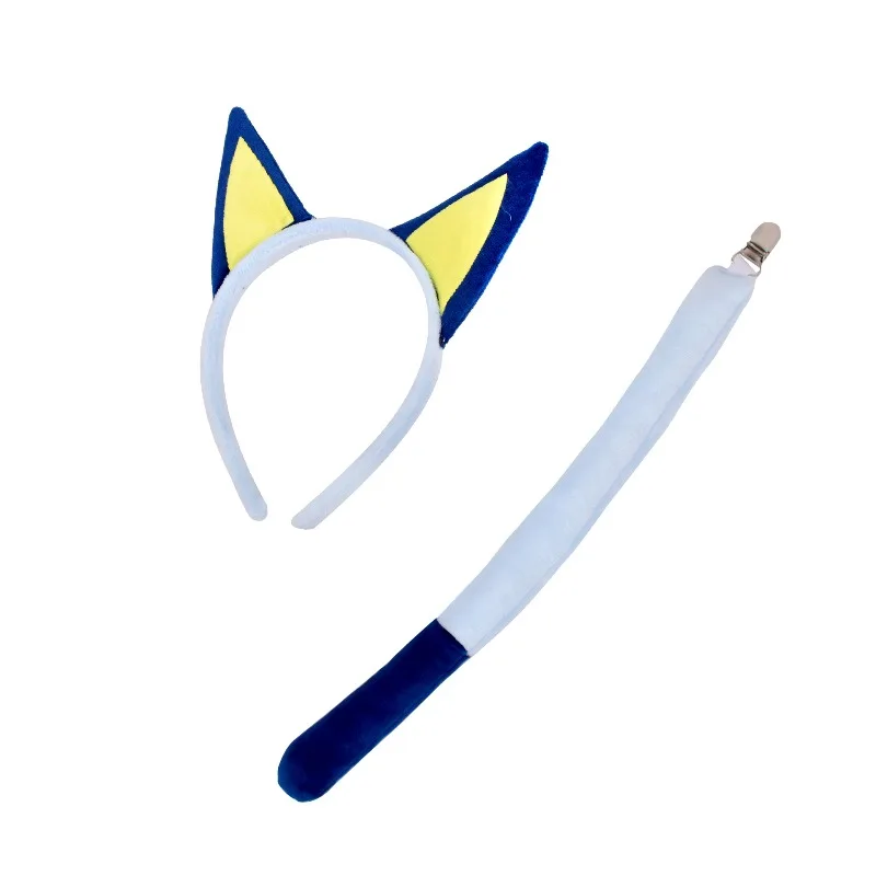 

Повязки на голову с ушками животных из мультфильма Bluey, аксессуары для костюмов на Хэллоуин, реквизит для косплея, аксессуары для переодевания