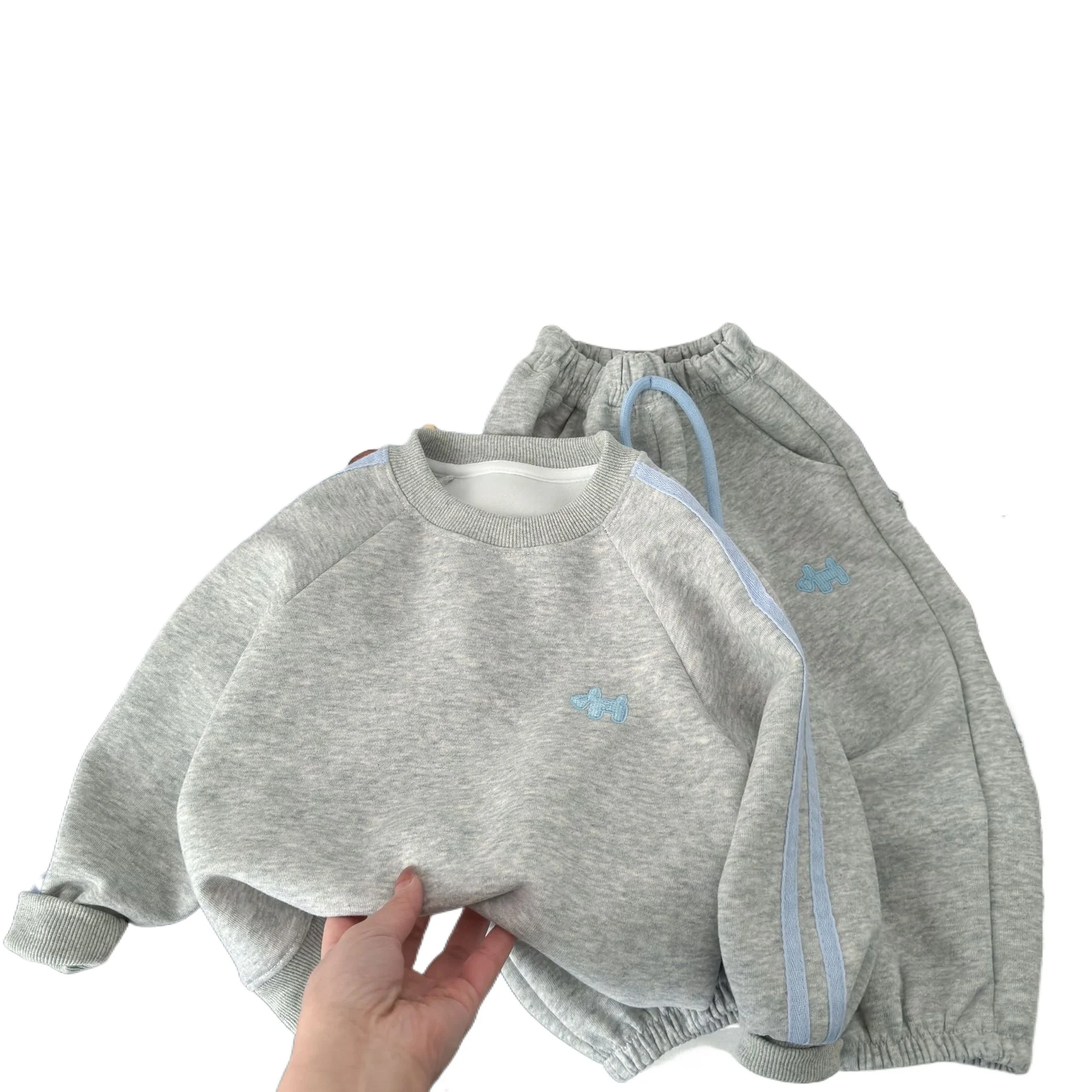 Bellbell 1-6 Jahre Jungen Zweiteiler-Set 2026 Herbst Säugling Baby Jungen Cartoon-Print Sweatshirts Trainingsanzüge Kinder Jungen Jogginghose Outfit – Detail 2