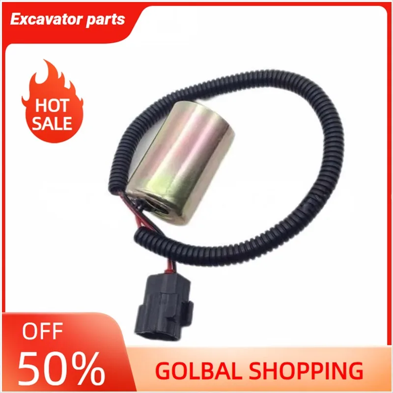 

Подходит для электромагнитной катушки экскаватора DH60-5/7 H: 53 мм, φ 14,6 м. (24В)