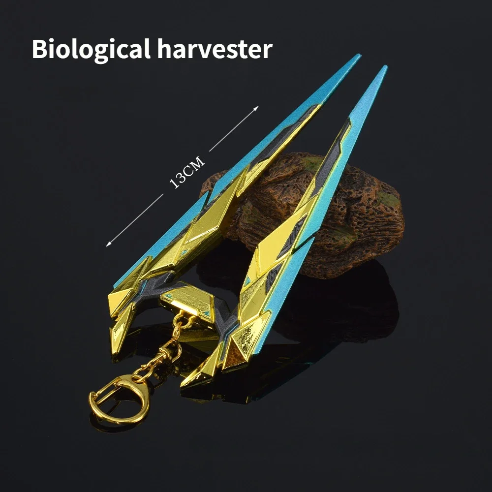 Game Weapon Anime Surrounding 13cm Fearless Contract Biological Harvester Zinc Alloy Model Crafts Decoration Collection Toys