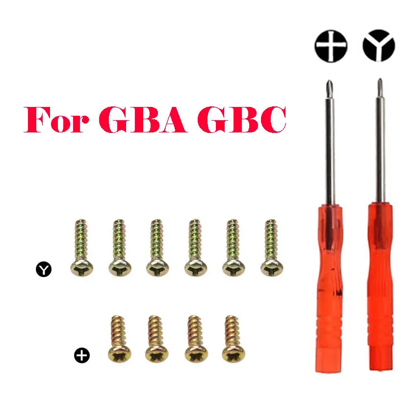 FOR Gameboy Advance Color Y Phillips three-wing screw for GBA GBC GB GBP game console shell with screwdriver tool
