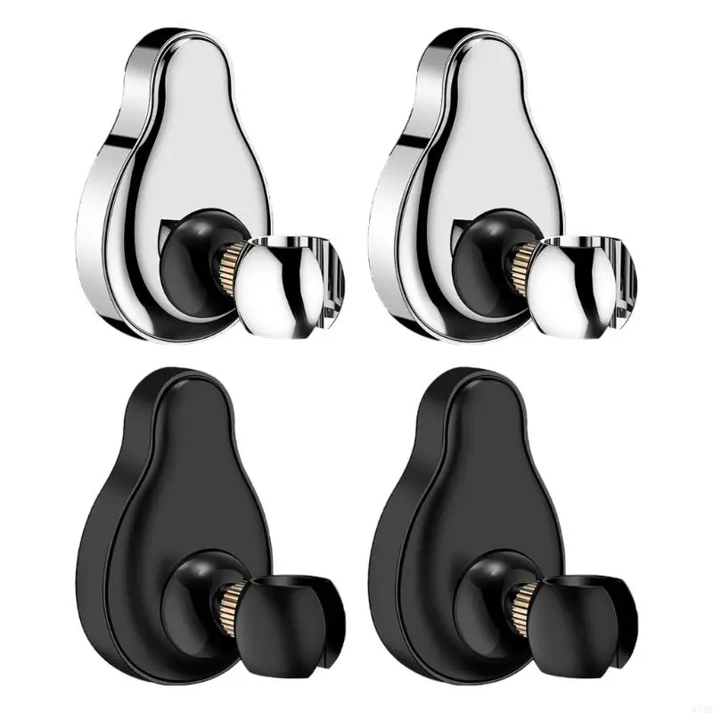 

2Pcs Wall Mounted Shower Bracket Universal Stand Adjustable Shower Head Holder Self-adhesive Base Shower Accessory
