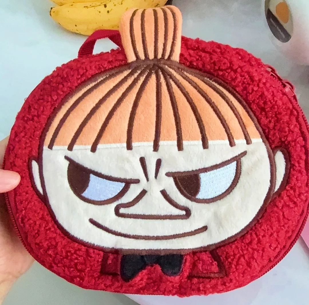 

Плюшевая косметичка с вышивкой Moomin, маленькая студенческая сумка для хранения мелочей, японский журнал, приложение, игрушка и аксессуары для хобби