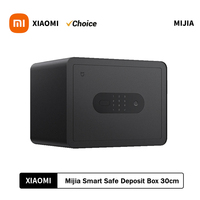 2025 Xiaomi Mijia Smart Safe Deposit Box Fingerprint Unlock Work with Mijia App 65Mn Anti-Drilling Steel Plate Vibration Warning