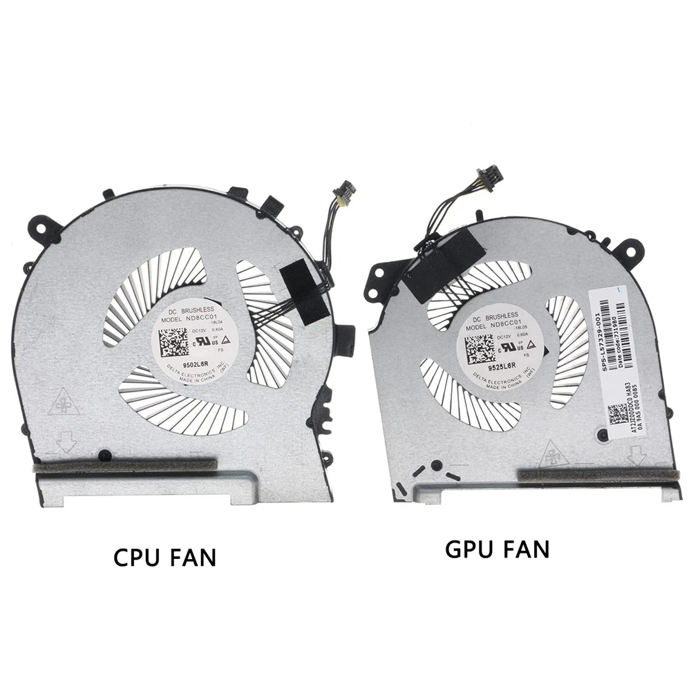 

CPU&GPU Cooling Fan For HP Omen 15-DH 15-DH1070WM 15-DH0111TX 2019 MODEL