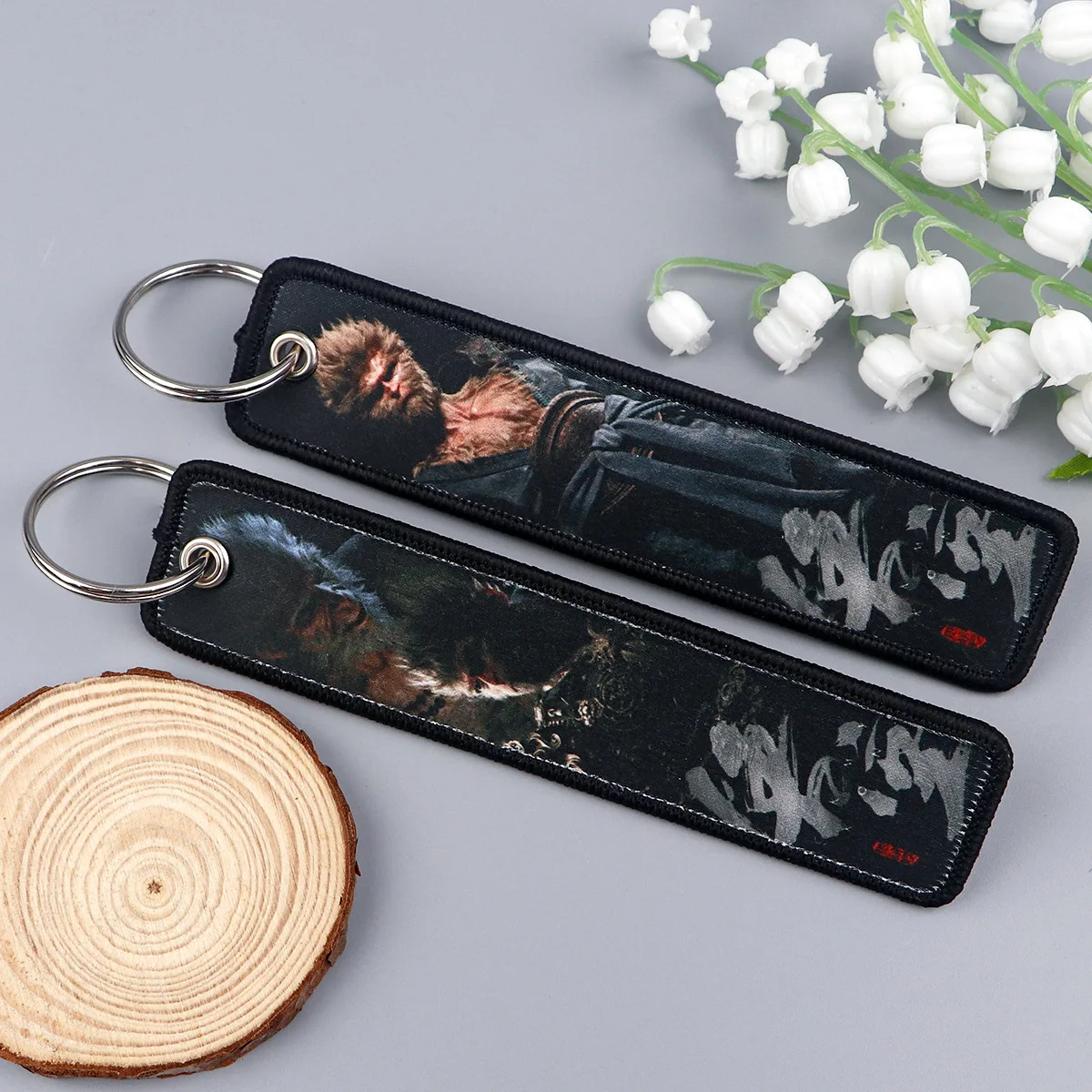 

Game Black Myth: Wukong Keyring Monkey Acrylic Keychain Bag Accessories Wukong Campus Decoration Weaving Fabric Hanging Rope