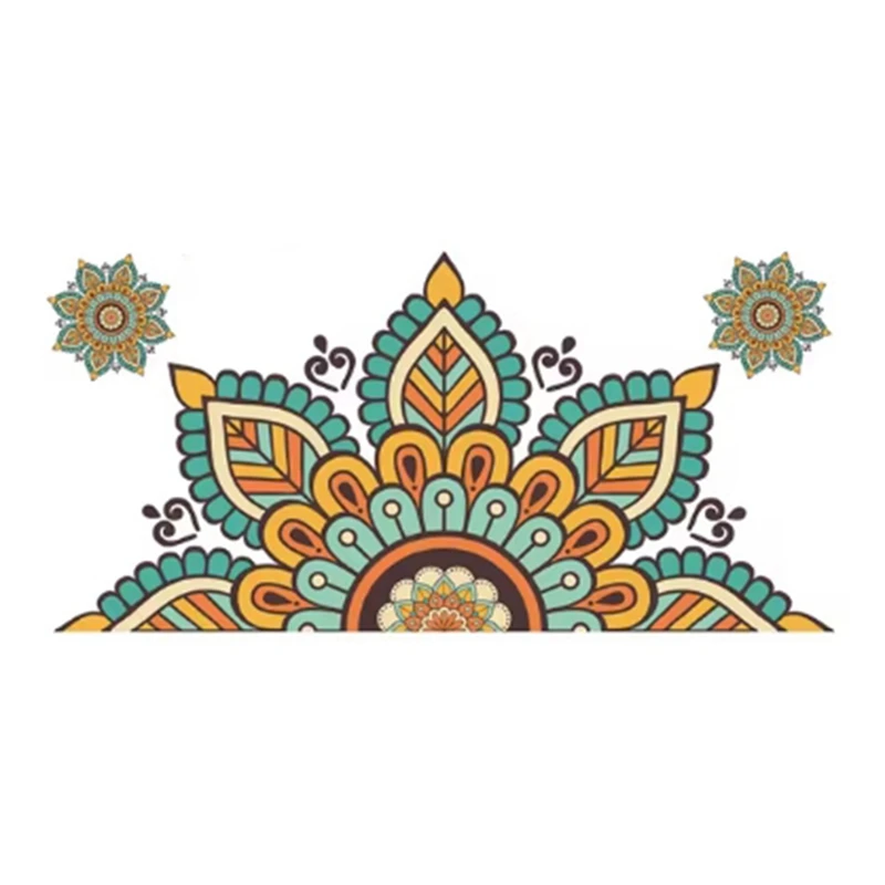 -ESTR Mandala Wall Sticker Wallpaper Sticker Self-Adhesive Background Decoration Suitable For Living Room