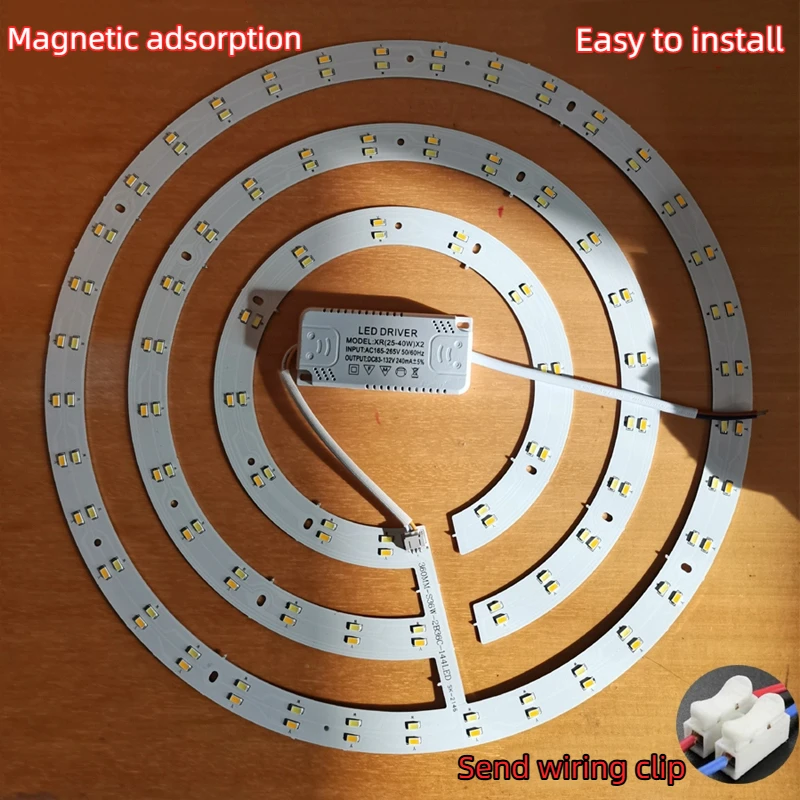 LED Fan Light Source Ceiling Fan Replacement Wick Circular Light Board Circular Light Panel Patch Ceiling Light