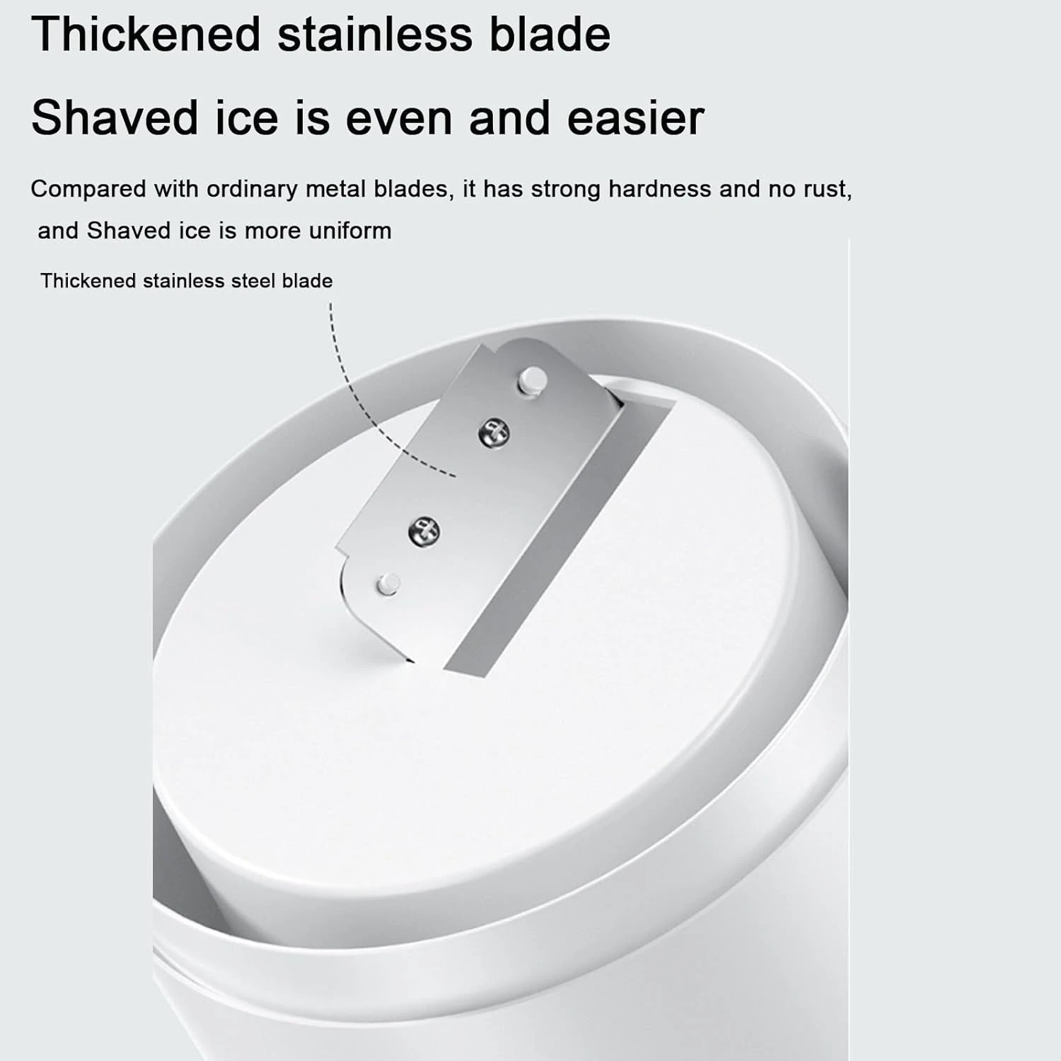 Прозрачная машина для бритья льда с лезвиями из нержавеющей стали для домашнего бритья льда, булочек и коктейлей