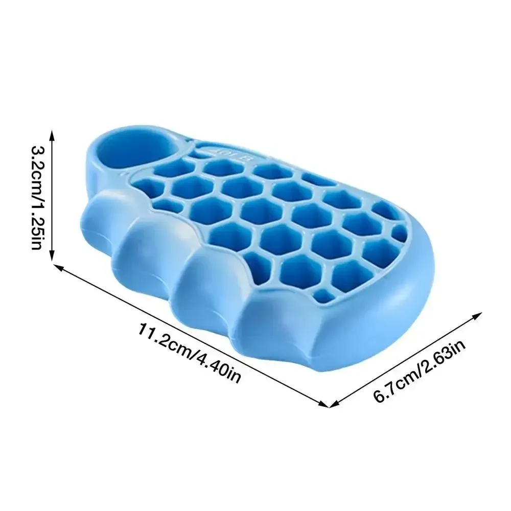 مدرب قوة قبضة قرص العسل، مريح سداسي، تمرين قوة الإصبع 20/40/60 رطل مع حلقة حمل #6