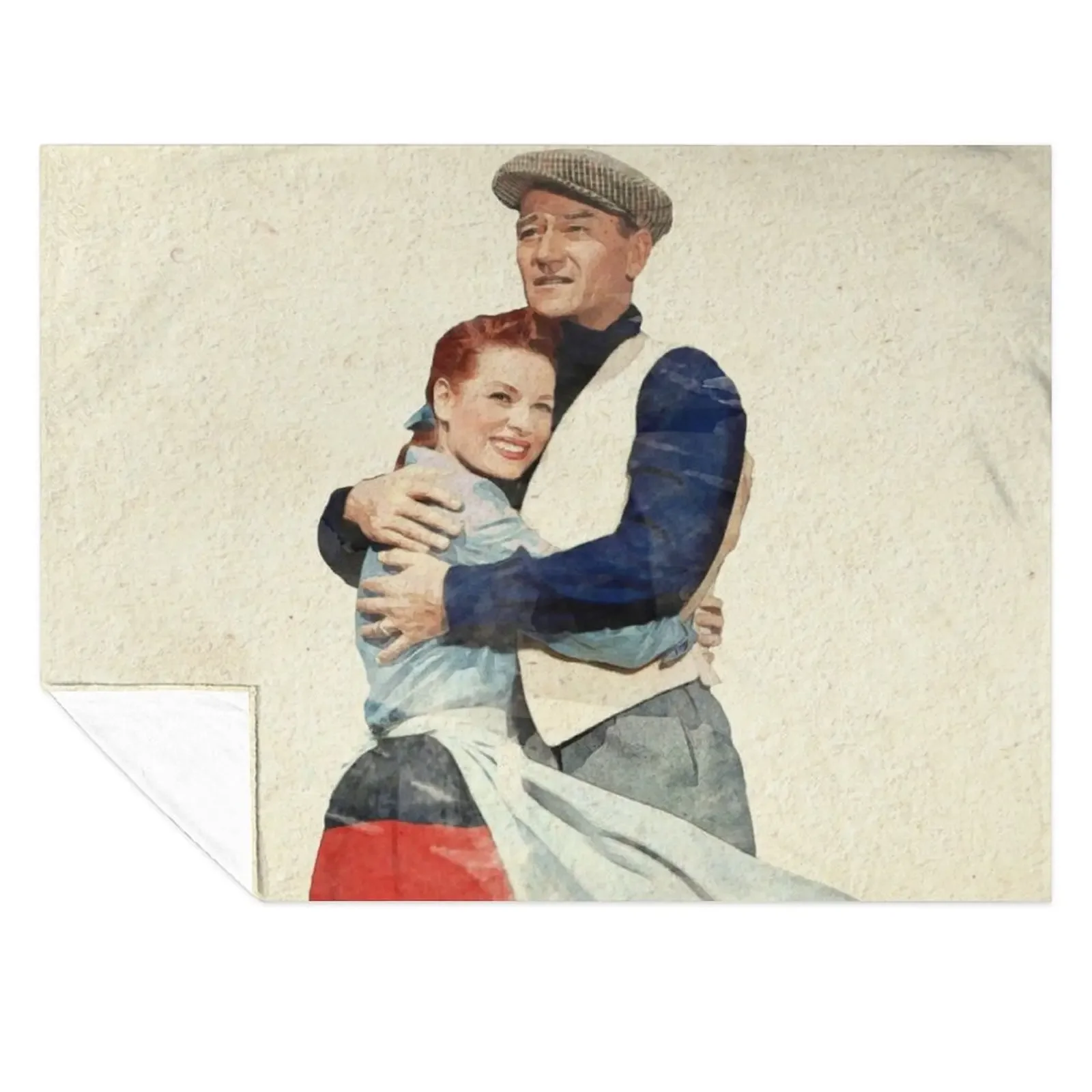 

The Quiet Man - Watercolor Throw Blanket Decoratives Sleeping Bag Plaid on the sofa Single Blankets