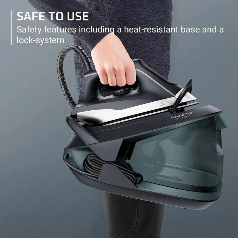 Iron Steamer for Clothes, Master Steam Station, Professional Steam Iron For Clothes with Stainless Steel Soleplate 57 oz